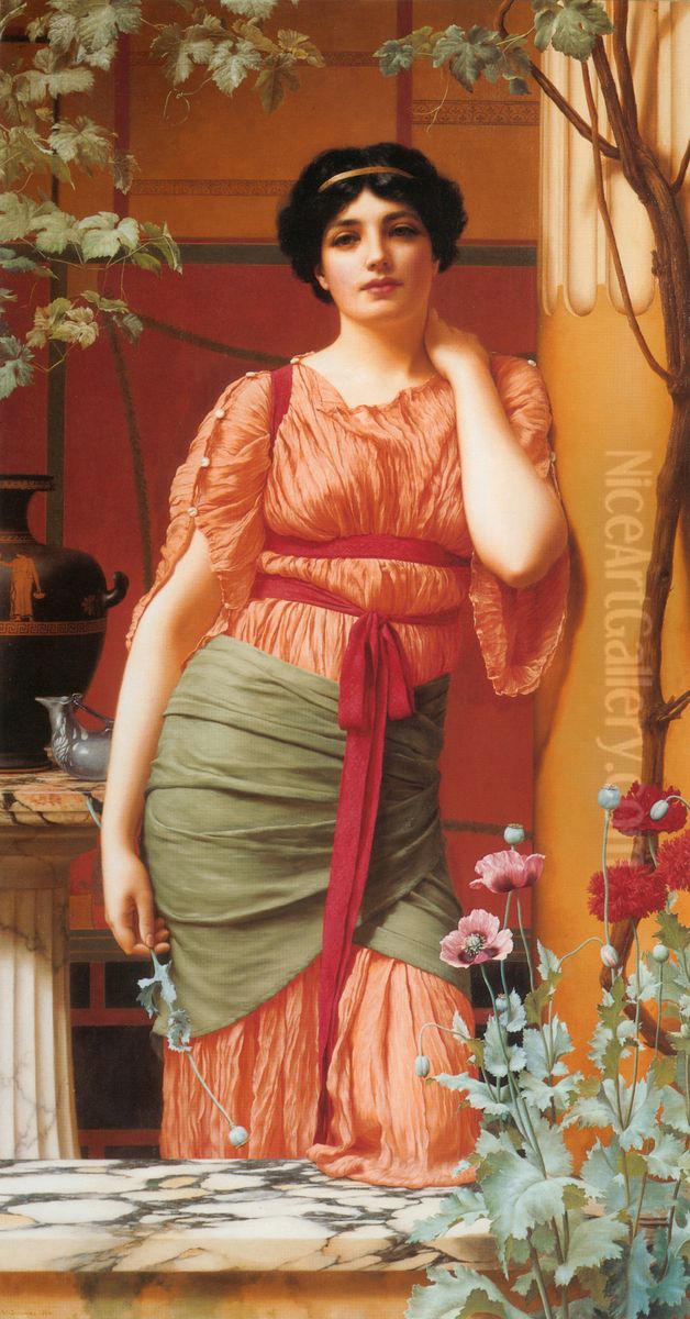 Nerissa Oil Painting by John William Godward