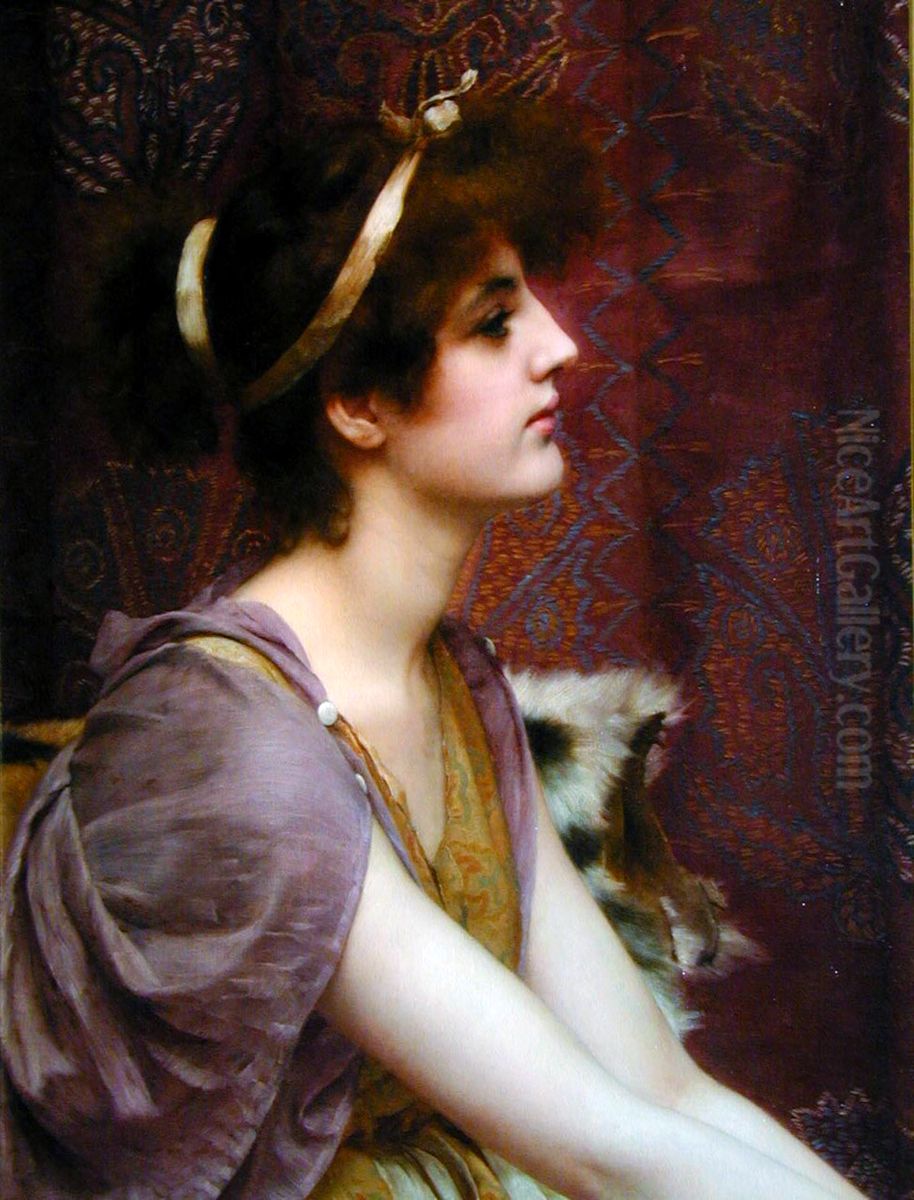 Classical Beauty Oil Painting by John William Godward