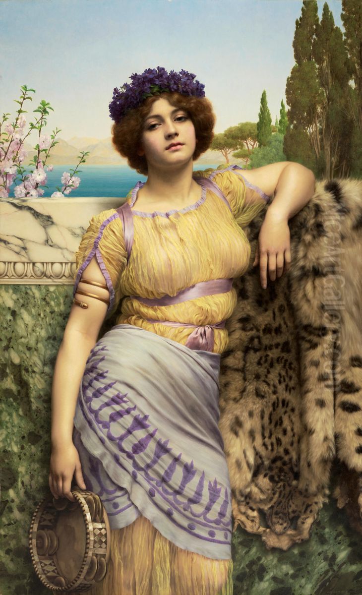 Ionian Dancing Girl Oil Painting by John William Godward