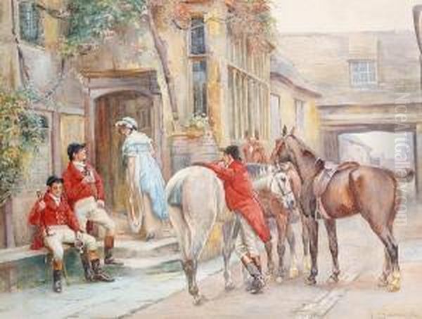 A Good Find Oil Painting by John Sanderson Wells