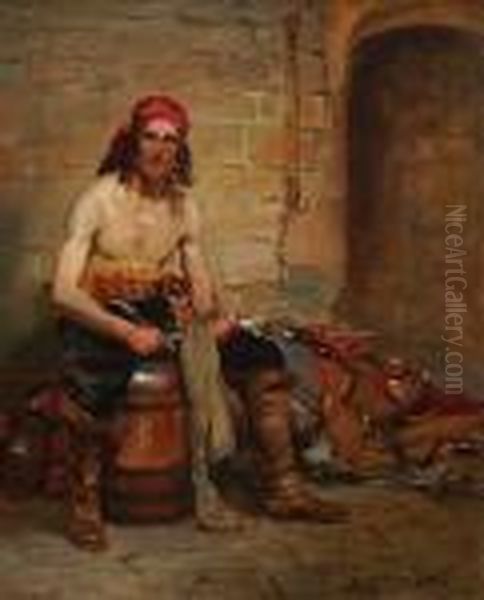 Pirate Oil Painting by John Sanderson Wells