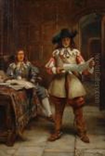 Hatching A Plan Oil Painting by John Sanderson Wells