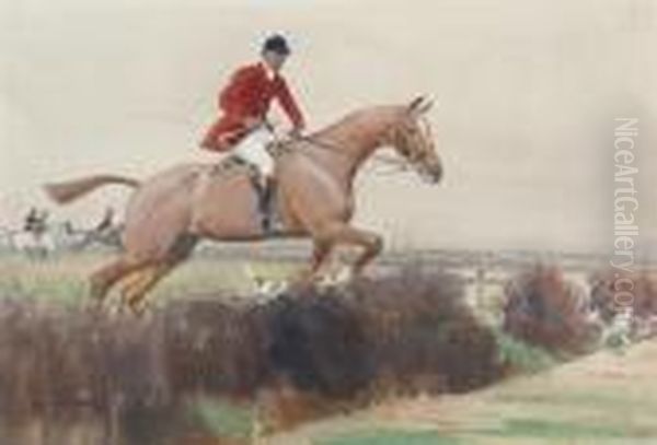 Over The Hedge Oil Painting by John Sanderson Wells