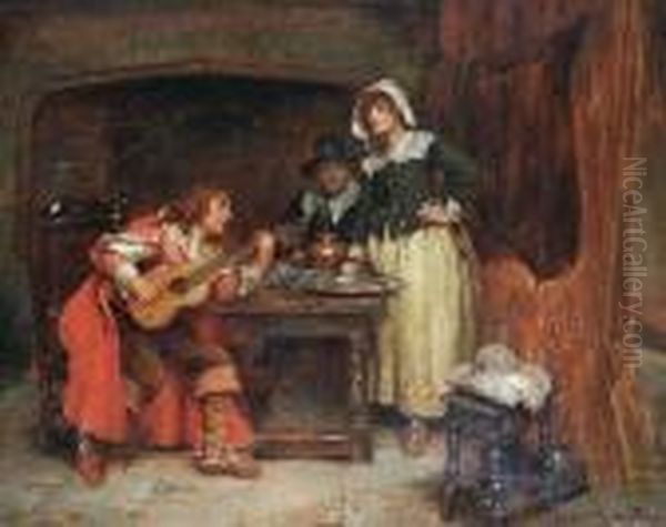 The Recital Oil Painting by John Sanderson Wells