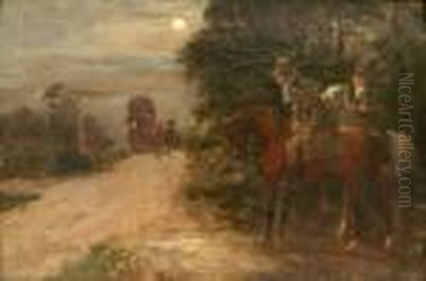 Gentlemen Of The Road Oil Painting by John Sanderson Wells