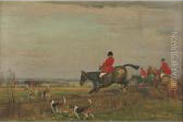 Property Of A Private Collector
 

 
 
 

 
 The Last Jump Oil Painting by John Sanderson Wells