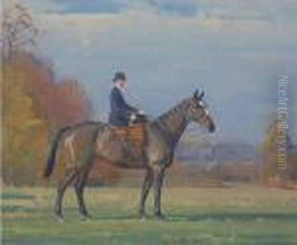 Black Magic At Muckinger Wood Oil Painting by John Sanderson Wells