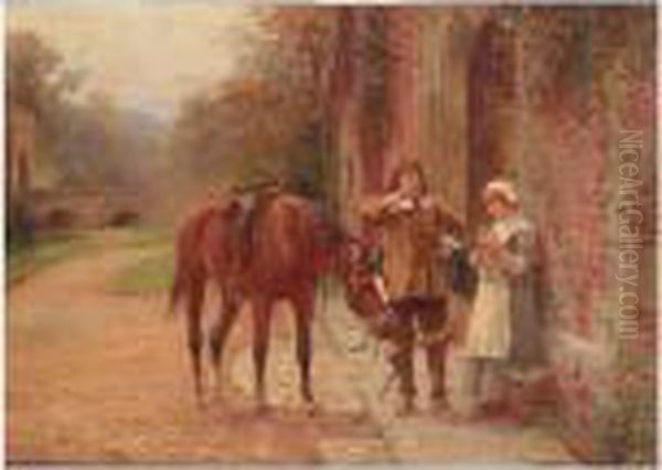 The Betrothal Oil Painting by John Sanderson Wells