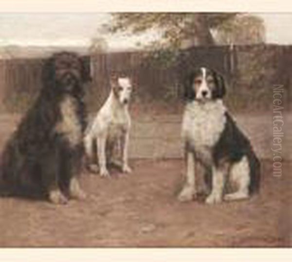 Family Friends Oil Painting by John Sanderson Wells