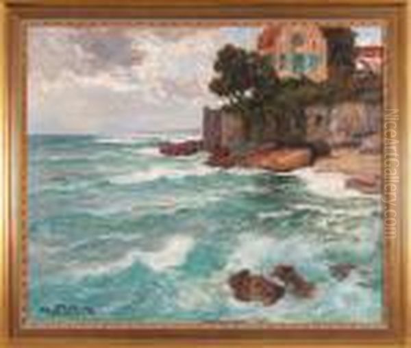 Widok Z Capri Oil Painting by Albert Wenk