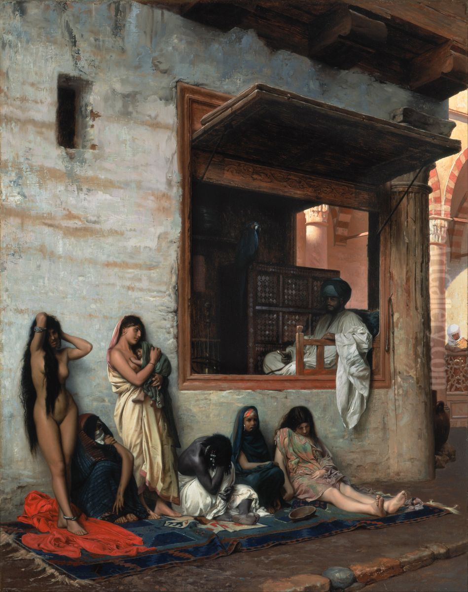 The Slave Market Oil Painting by Jean-Leon Gerome
