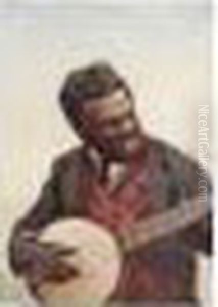 Figure Studies, Three, All 
Signed On The Reverse, Oil On Board , Smallest 17.5 X 13 Cm.; 6 3/4 X 5 
1/4 In Oil Painting by James Whaite