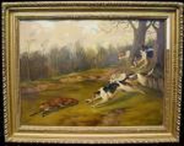 Closing In Oil Painting by John Arnold Wheeler