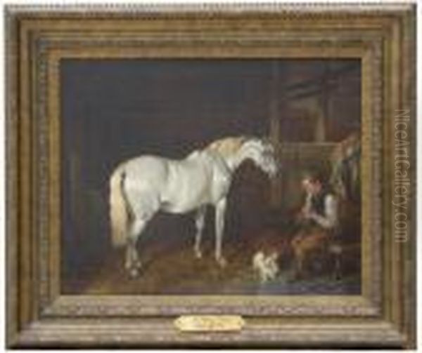 A Merry Tune Oil Painting by John Alfred Wheeler