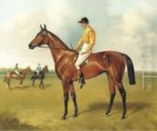 Ormonde, A Bay Racehorse, With Fred Archer Up Oil Painting by John Alfred Wheeler