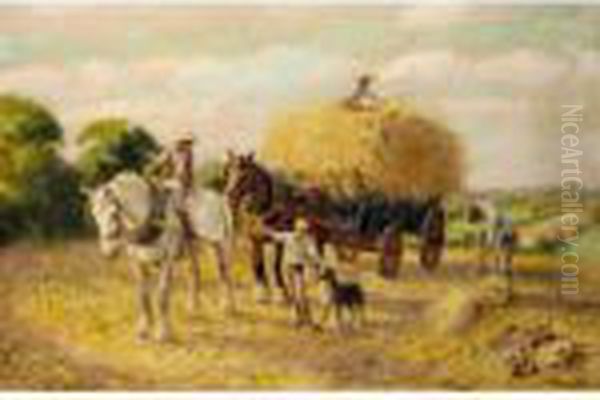 The Haymakers Oil Painting by Rowland Wheelwright