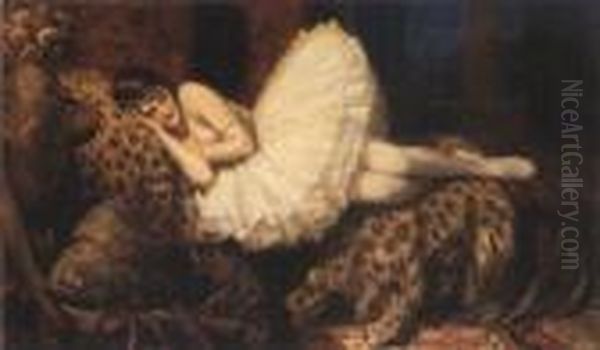 Sleeping Dancer Oil Painting by Rowland Wheelwright