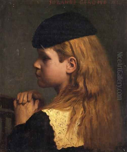 Portrait of a Girl Oil Painting by Jean-Leon Gerome