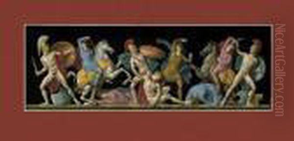 Nach: Antike Schlachtendar Oil Painting by Jean Baptiste Joseph Wicar