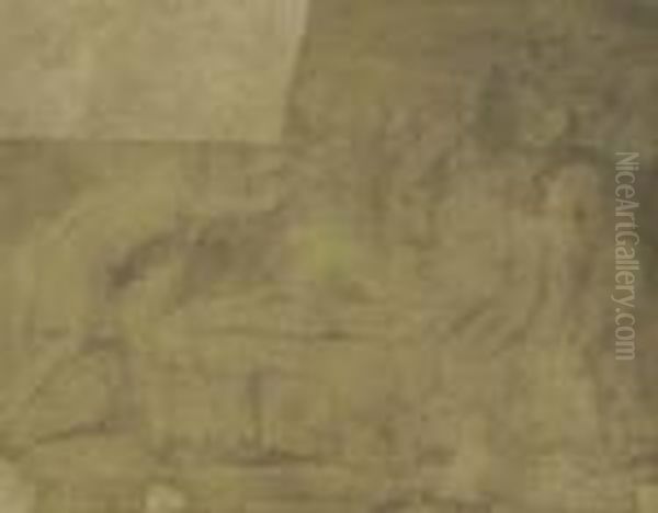 La Morte Di Achille Oil Painting by Jean Baptiste Joseph Wicar