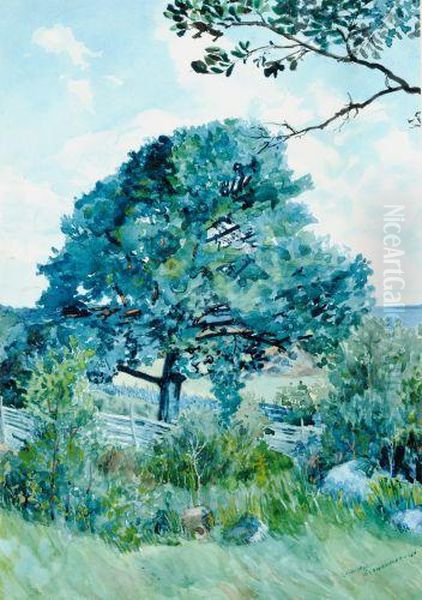 Untitled Landscape Oil Painting by Gunnar Mauritz Widforss