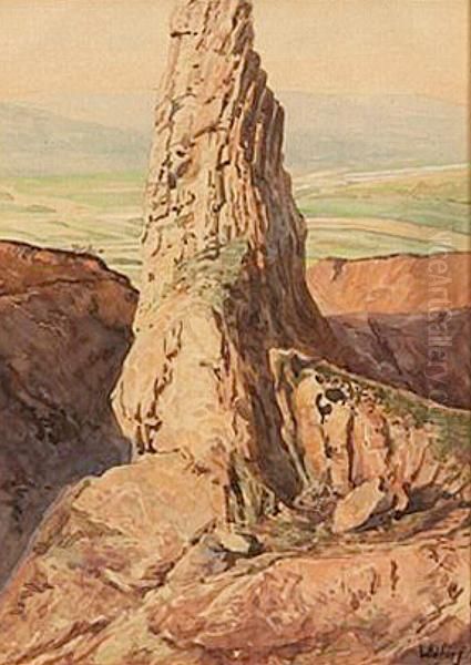 Rocky Outcrop Oil Painting by Gunnar Mauritz Widforss