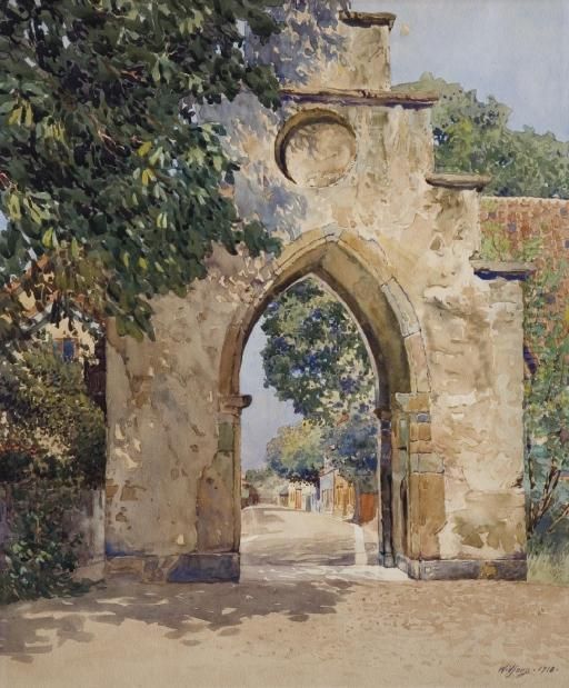 The Old Archway Oil Painting by Gunnar Mauritz Widforss