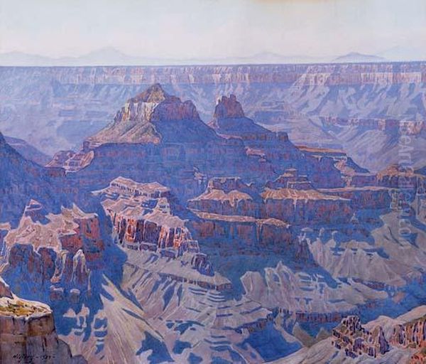 Grand Canyon Oil Painting by Gunnar Mauritz Widforss