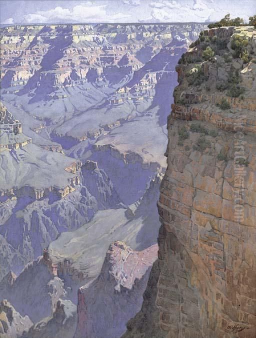 The Grand Canyon Of Arizona Oil Painting by Gunnar Mauritz Widforss
