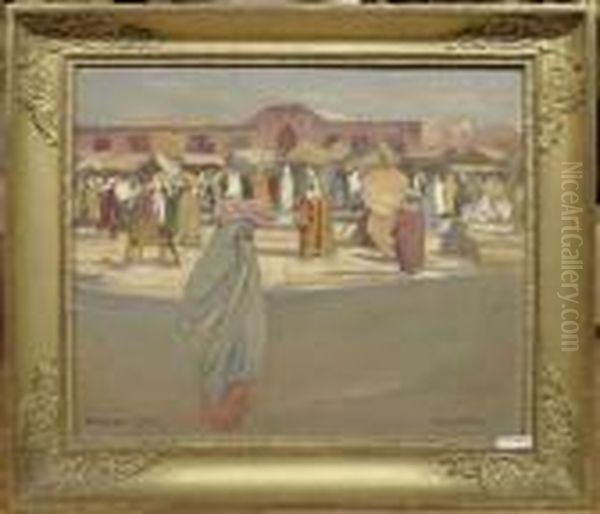 Marrakesch. 1934. Oil Painting by Hans Beat Wieland