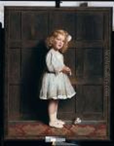 Miss Mischief Oil Painting by Frank Percy Wild