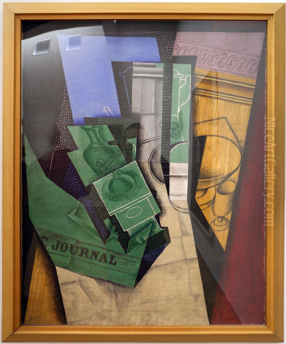 The Breakfast Oil Painting by Juan Gris