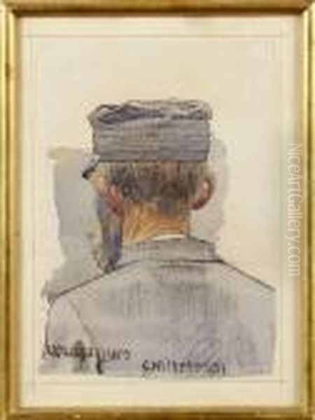 Carl Wilhelmson Spanande Over Havet Oil Painting by Carl Wilhelm Wilhelmson