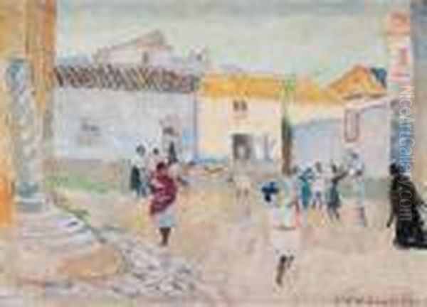 La Plaza D'agutarniente Oil Painting by Carl Wilhelm Wilhelmson