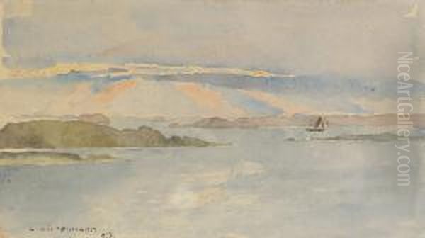 Motiv Fran Fiskebackskil Oil Painting by Carl Wilhelm Wilhelmson