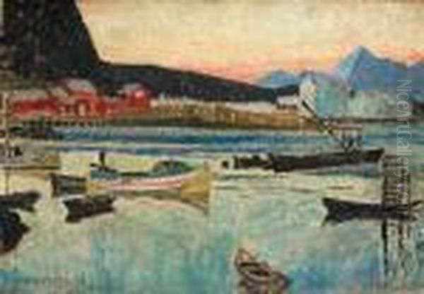 Nordland Oil Painting by Carl Wilhelm Wilhelmson