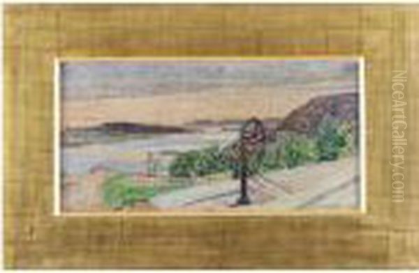 Pumpen - Motiv Fran Fiskebackskil Oil Painting by Carl Wilhelm Wilhelmson