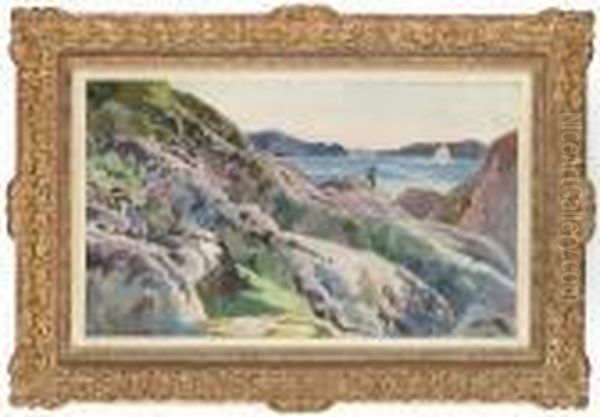 Pa Rodbergsskar Oil Painting by Carl Wilhelm Wilhelmson