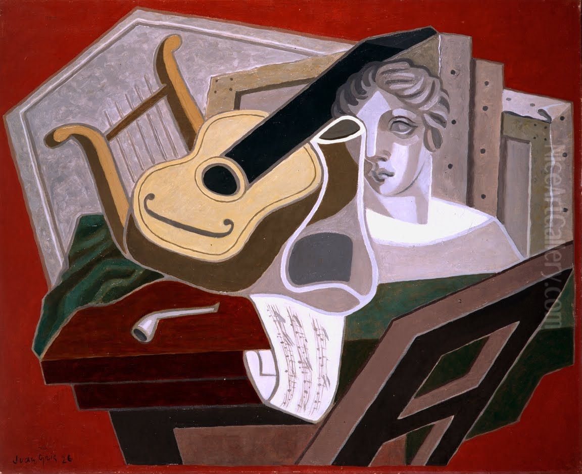 The Musician's Table Oil Painting by Juan Gris