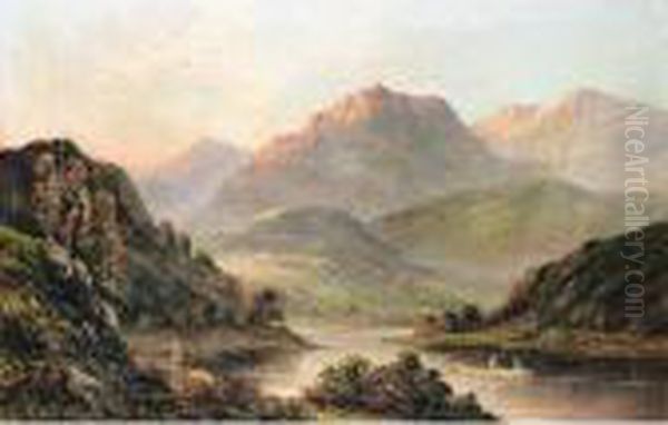 On The Teith, Scotland Oil Painting by Graham Williams