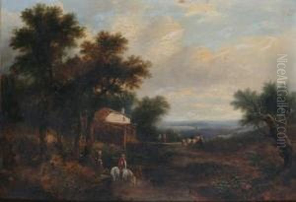 The Old Mill, North Wales Oil Painting by Henry Brittan Willis, R.W.S.