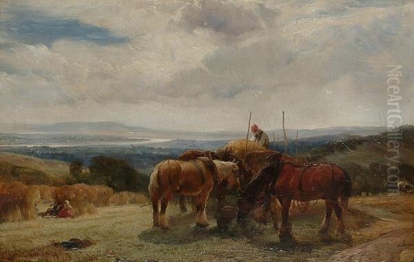 Harvest Time. Oil Painting by Henry Brittan Willis, R.W.S.