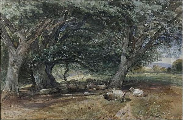 Sultry Noon Oil Painting by Henry Brittan Willis, R.W.S.