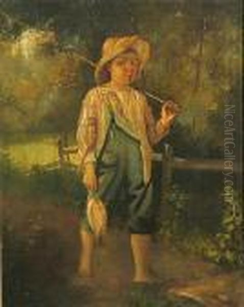 Gone Fishing Oil Painting by Karl Witkowski