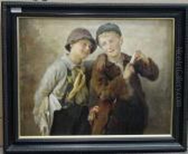 Good Friends Oil Painting by Karl Witkowski