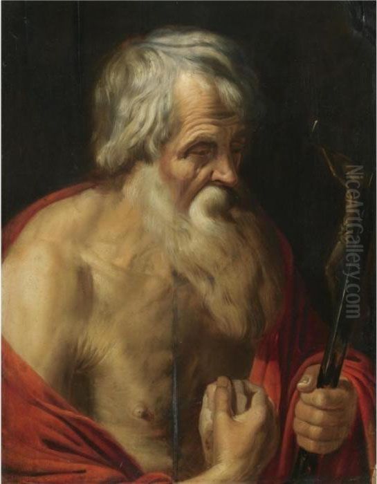 Saint Jerome Oil Painting by Artus Wollfort