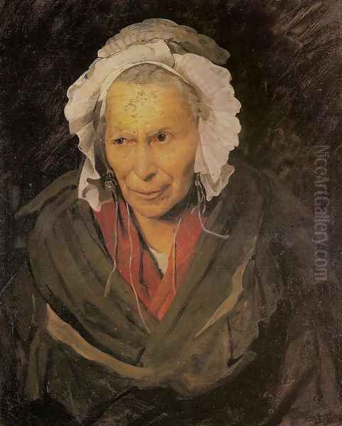 Mad Woman with a Mania of Envy Oil Painting by Theodore Gericault