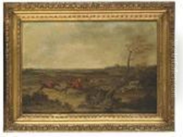 Full Cry Oil Painting by Dean Wolstenholme, Jr