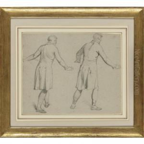 Two Studies Of Men Oil Painting by Woodforde, Samuel