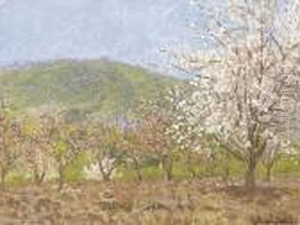 Springtime In Saratoga Oil Painting by Theodore Wores